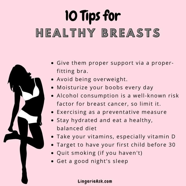 10 Tips for healthy breast