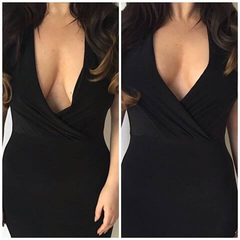 How to tape boobs for the Plunge and Backless dress 