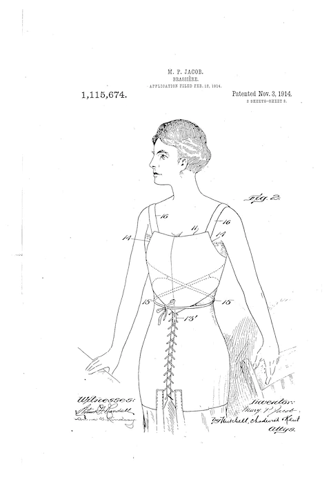 Jacob's brassiere, from the original patent application.