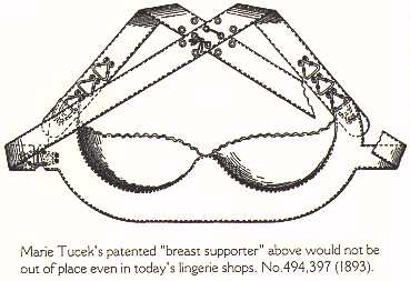 The first patent for a bra with cups was filed in 1893 by Marie Tucek