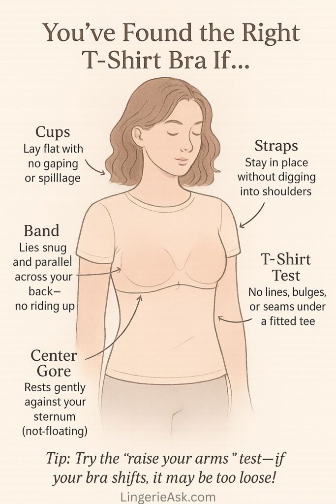 The Perfect T-Shirt Bra Fit 5 Signs You’ve Got It Right